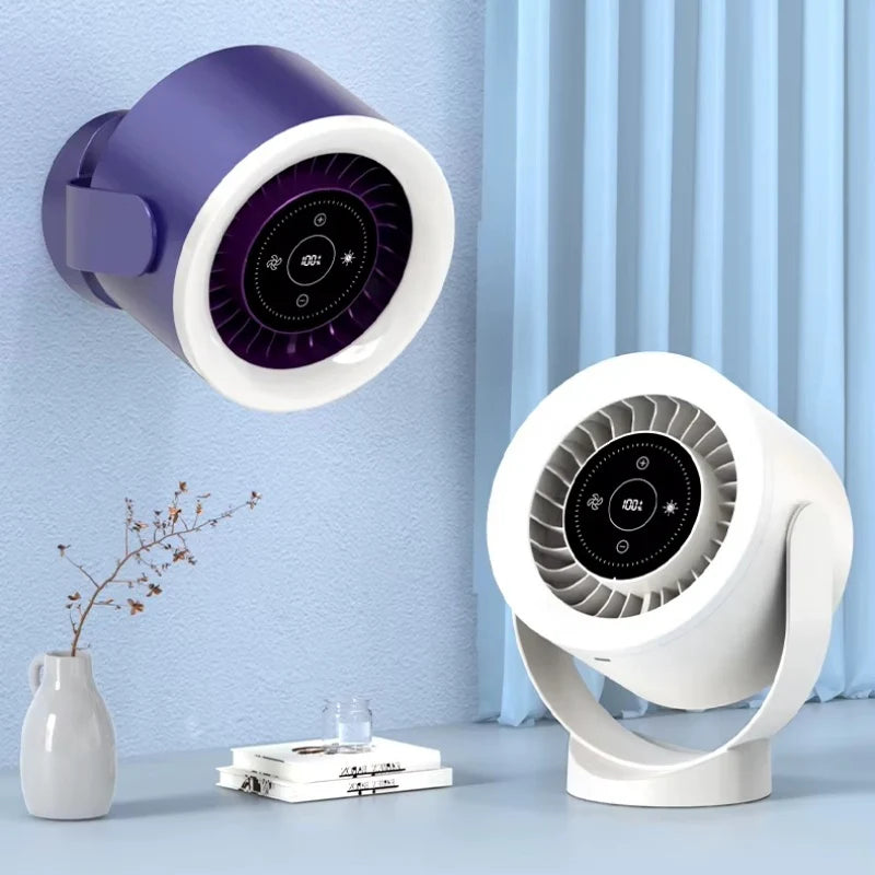 Adjustable Desk Fan Light – USB Powered LED Lamp & Personal Cooling Fan