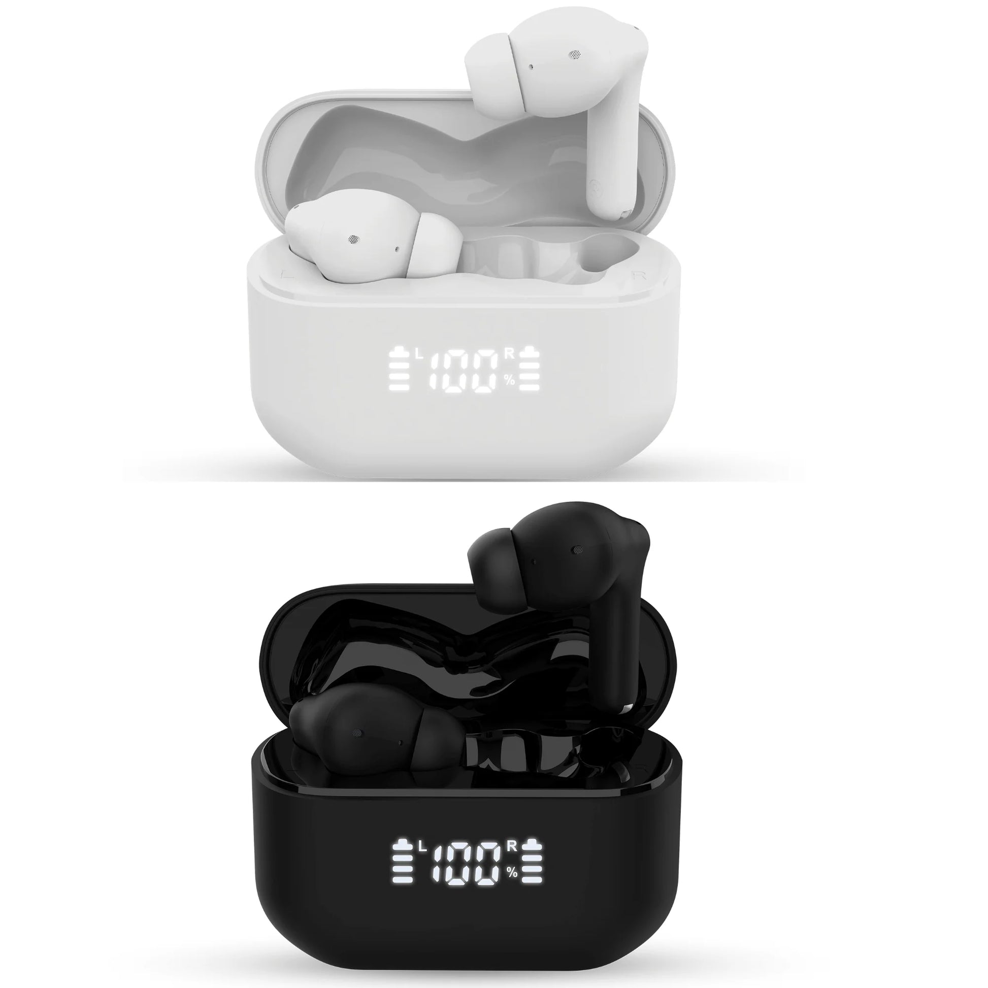 Naztech Xpods ANC True Wireless Earbuds – Active Noise Cancelling Earbuds with Transparency Mode, 25h Playtime & Wireless Charging Case