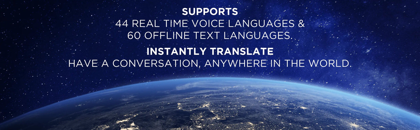 Sabertooth Smart Voice Language Translator – Real-Time 2-Way Translator Device with Offline Camera & Text Modes