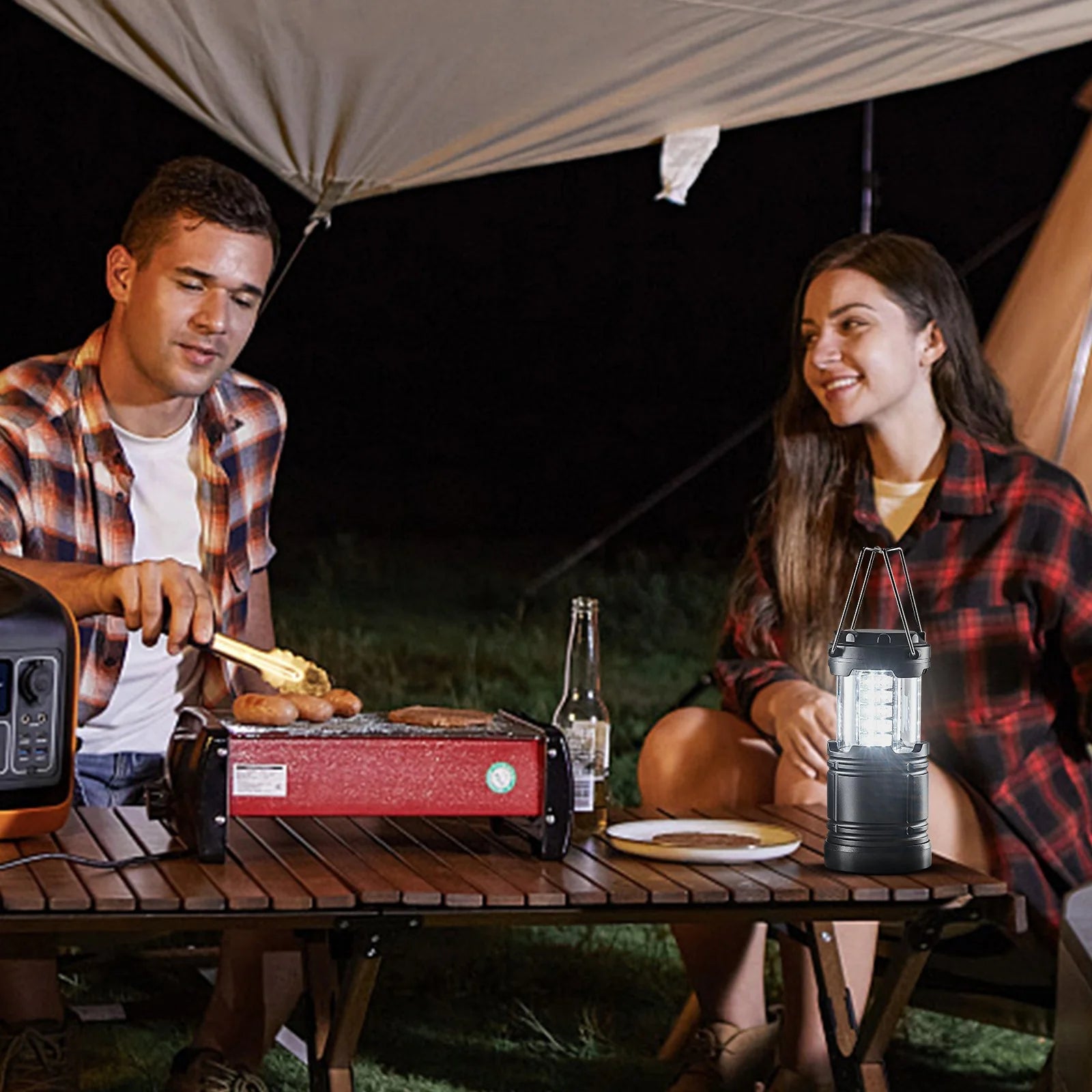 VEVOR LED Camping Lanterns – Collapsible Battery‑Powered Lanterns (Set of 4) for Outdoor, Emergency & Hiking