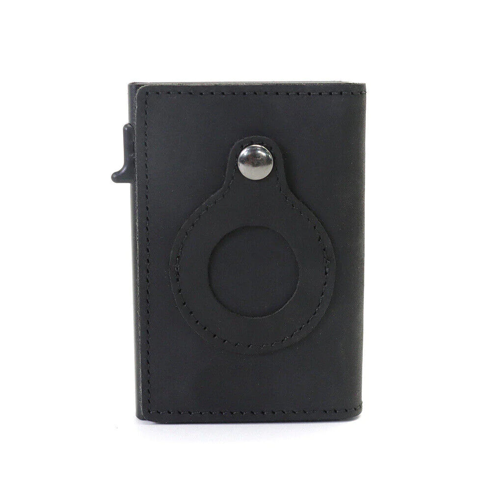 Airtag Wallet Case Leather Credit Card Holder