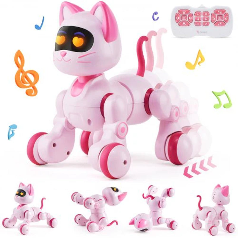 VEVOR RC Robot Cat Toy for Kids – Interactive Talking, Dancing & Programmable Kitty with Remote Control
