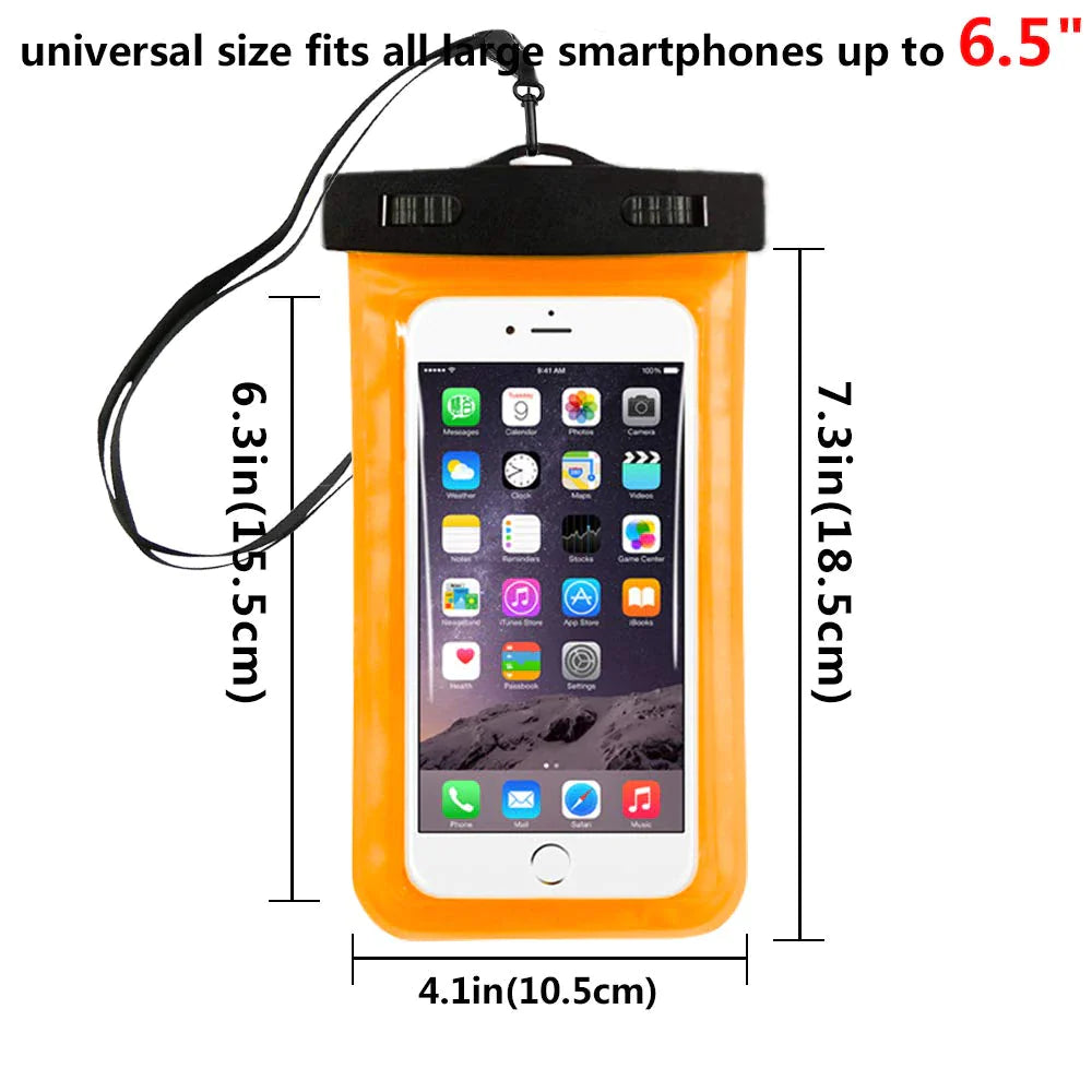 3-Pack Waterproof Phone Pouches – Universal Dry Bags for Beach, Swimming & Boating