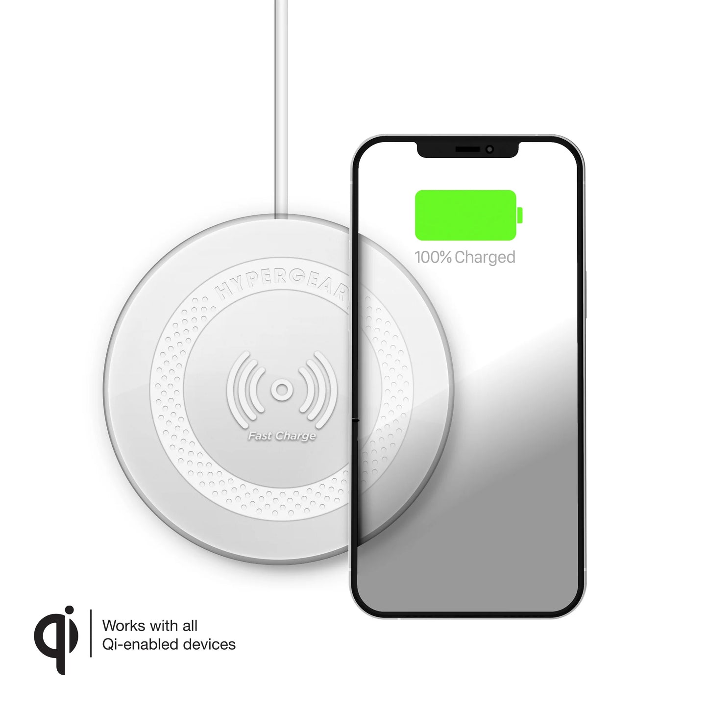 HyperGear ChargePad Pro Wireless Charger – 15W Fast Qi Pad with Adaptive Output & USB‑C