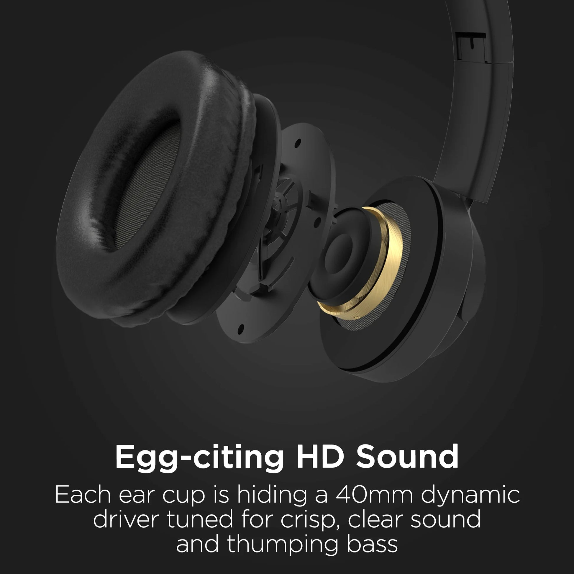 HyperGear Bunny Tracks Wireless Headphones – Light-Up Bluetooth Kids Headset with Cute Ears, Safe Volume & Built-In Mic