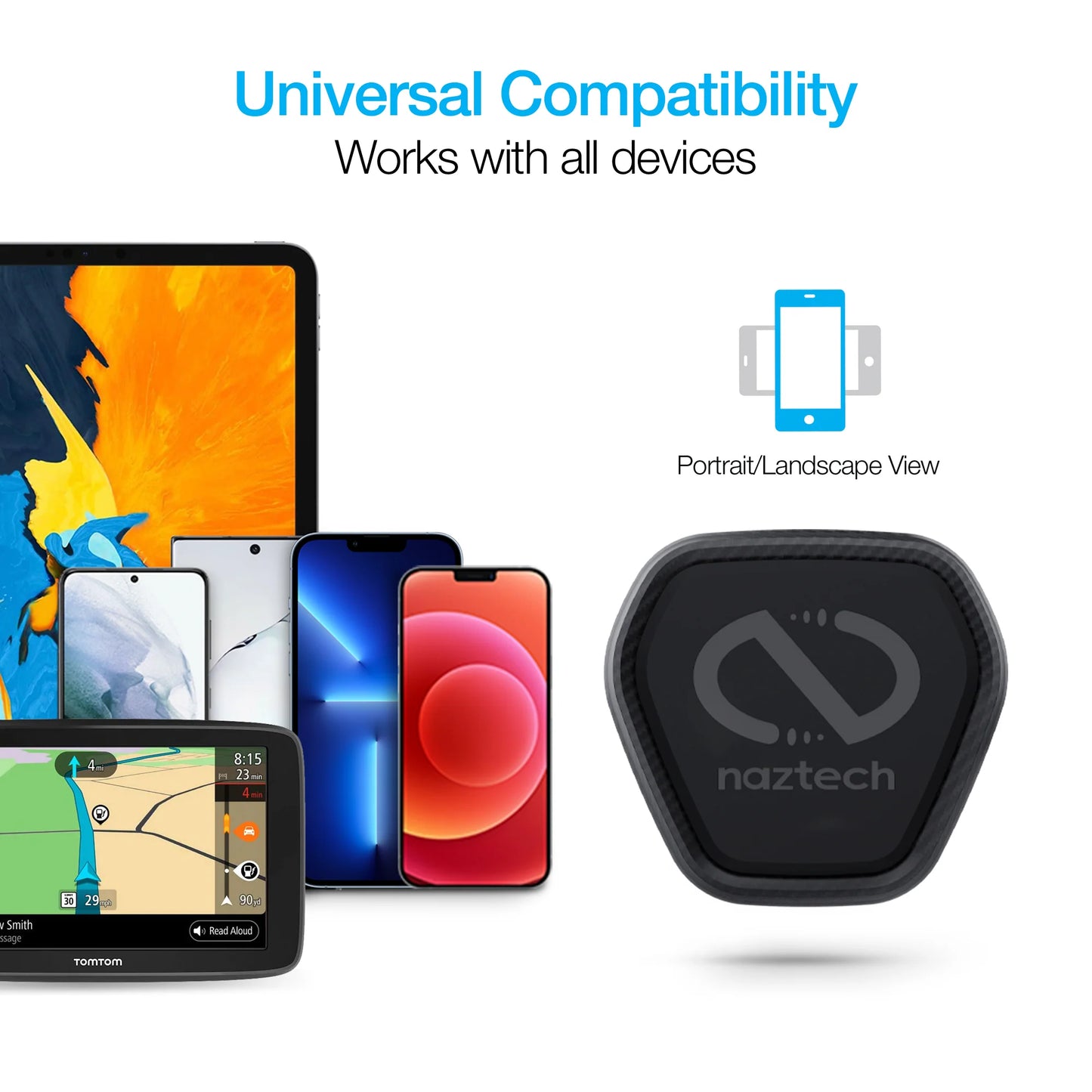 Naztech MagBuddy Elite Vent Mount – Magnetic Hands‑Free Car Phone Holder with 360° Swivel