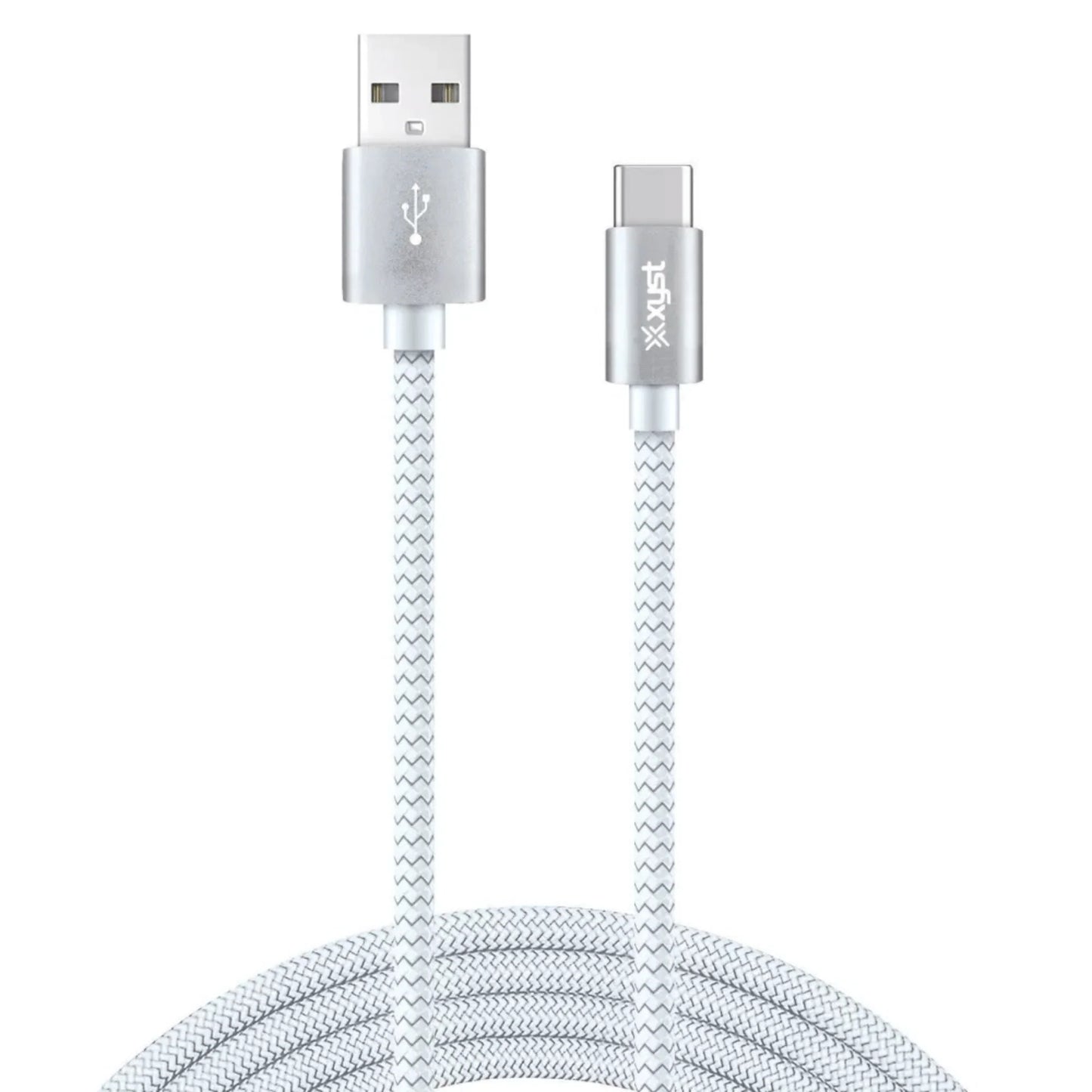 Xyst 10 ft USB‑A to USB‑C Braided Charging Cable – Extra Long Nylon Cable