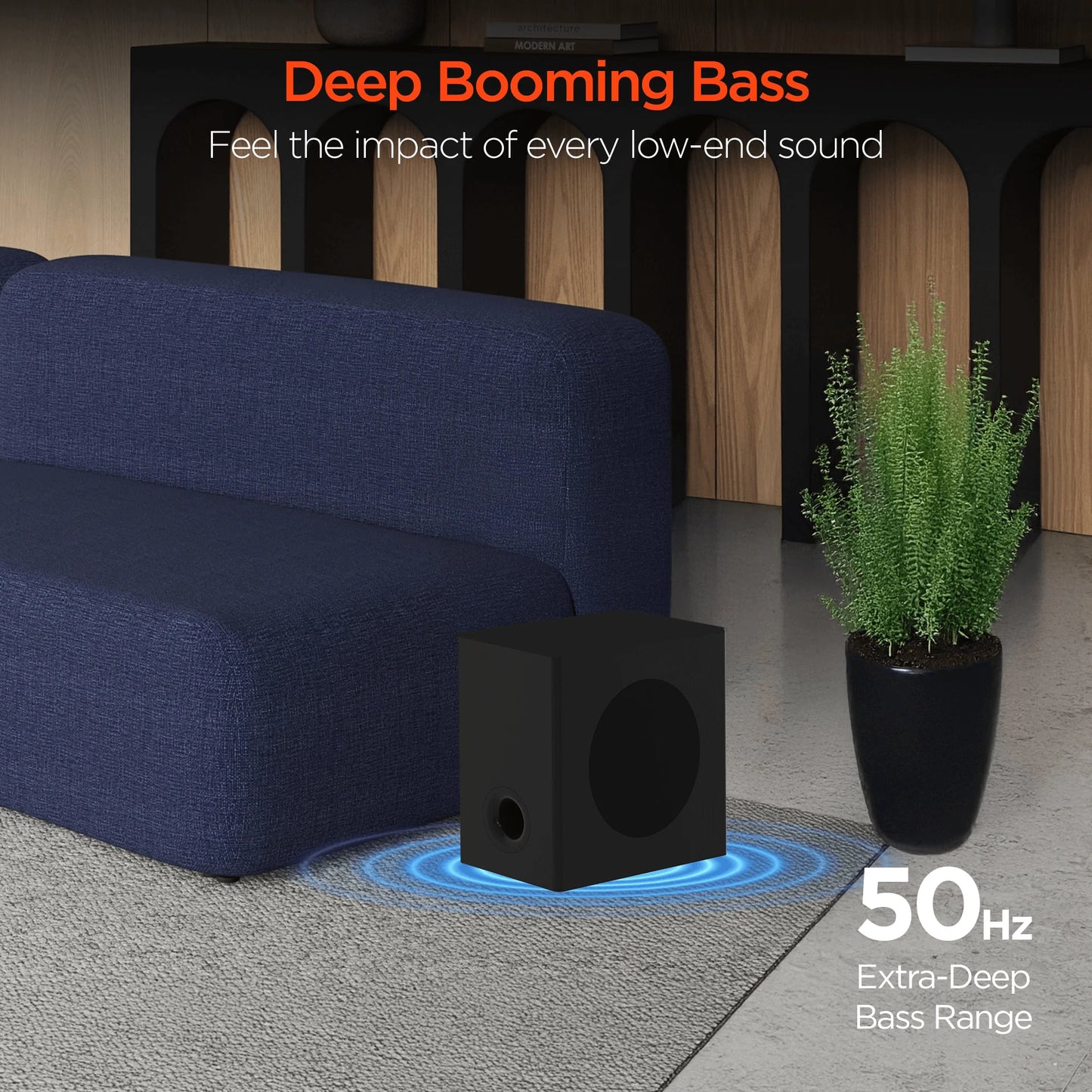 HyperGear SB51A 5.1 Home Theater Surround Sound System – 90W Soundbar & Wireless Subwoofer with Bluetooth 5.0, HDMI ARC & EQ Modes