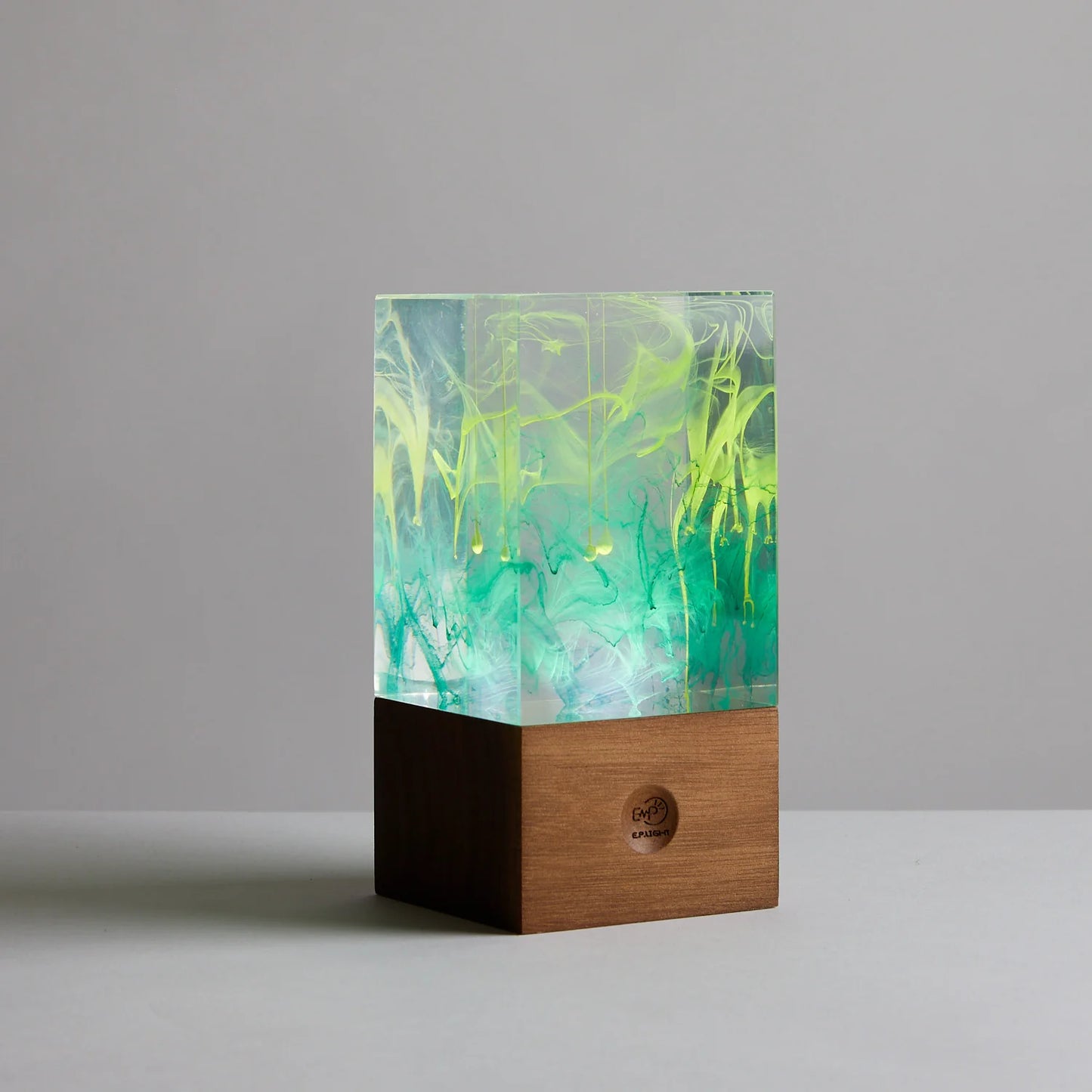 Aurora Resin Table Decor Lamp – Handcrafted LED Night Light with Warm White Glow & Unique Sculpture