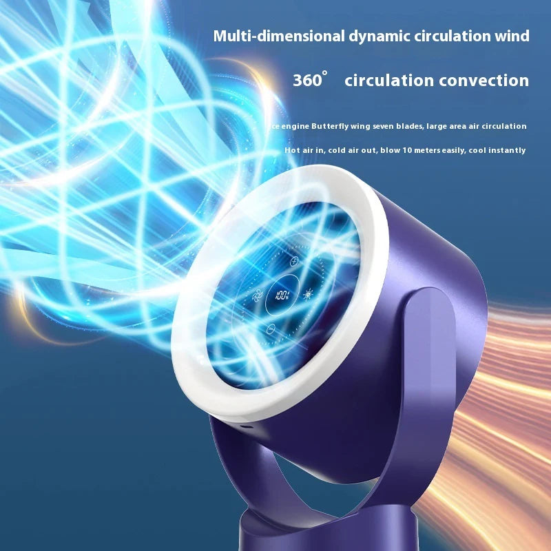 Adjustable Desk Fan Light – USB Powered LED Lamp & Personal Cooling Fan