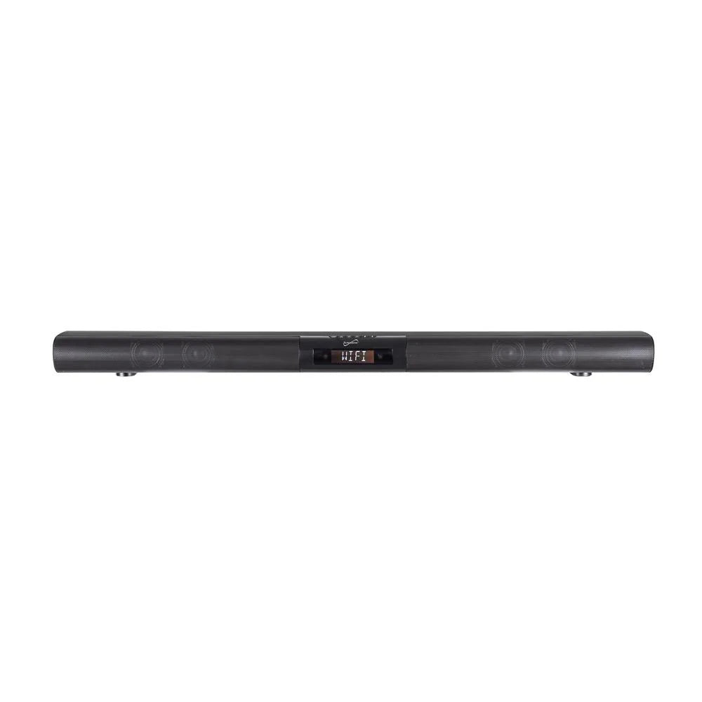 Supersonic 37″ Premium Optical Bluetooth Soundbar with Alexa Voice Control – Slim 37″ Soundbar with Bluetooth & Wi‑Fi Streaming, LCD Display & Optical Input
