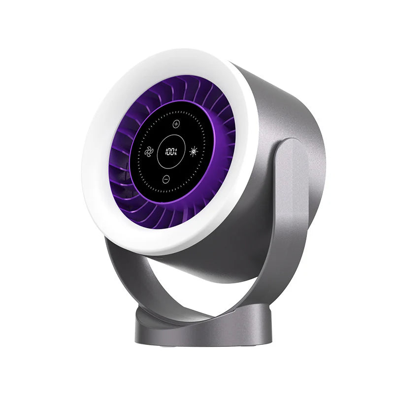 Adjustable Desk Fan Light – USB Powered LED Lamp & Personal Cooling Fan