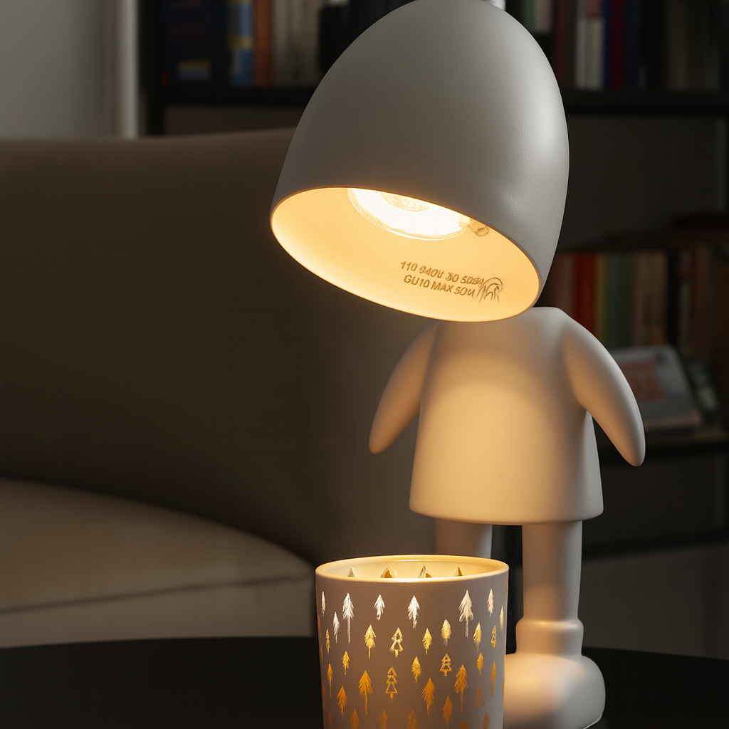 Lil Robot Electric Candle Warmer Lamp for Large Candles